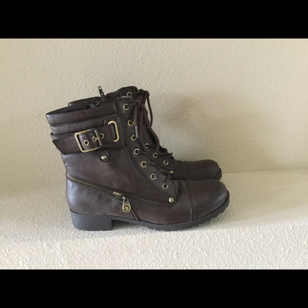 G by Guess Combat Boots